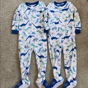 Carter’s Fleece Pajamas Dinosaurs Footie